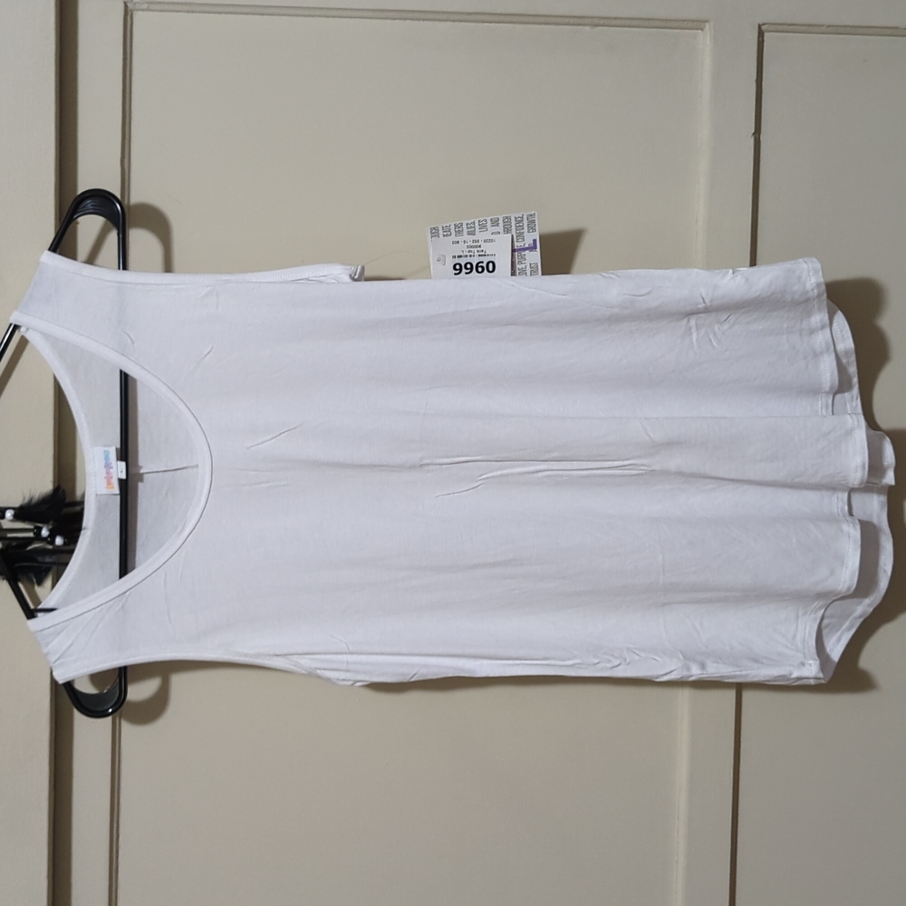 LuLaRoe white tank size Large